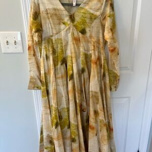 Ethnic Pakistani Maxi Kurta - Elegant Multicolor Women's Kurta